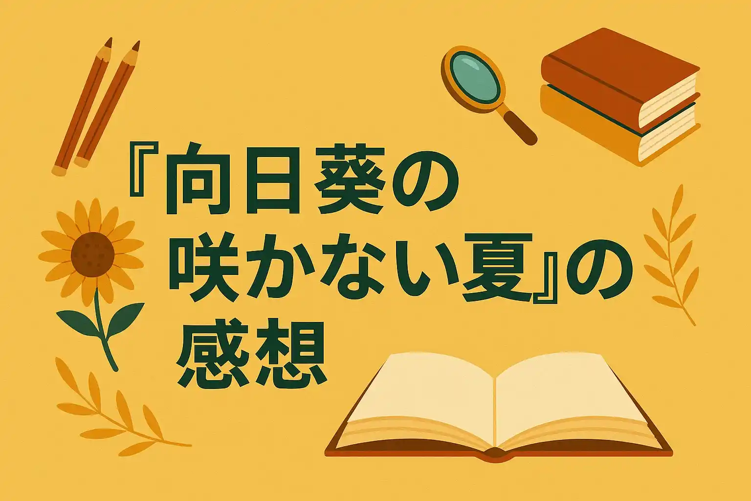 【ネタバレなし感想】道尾秀介『向日葵の咲かない夏』—日常に潜む異常の気配